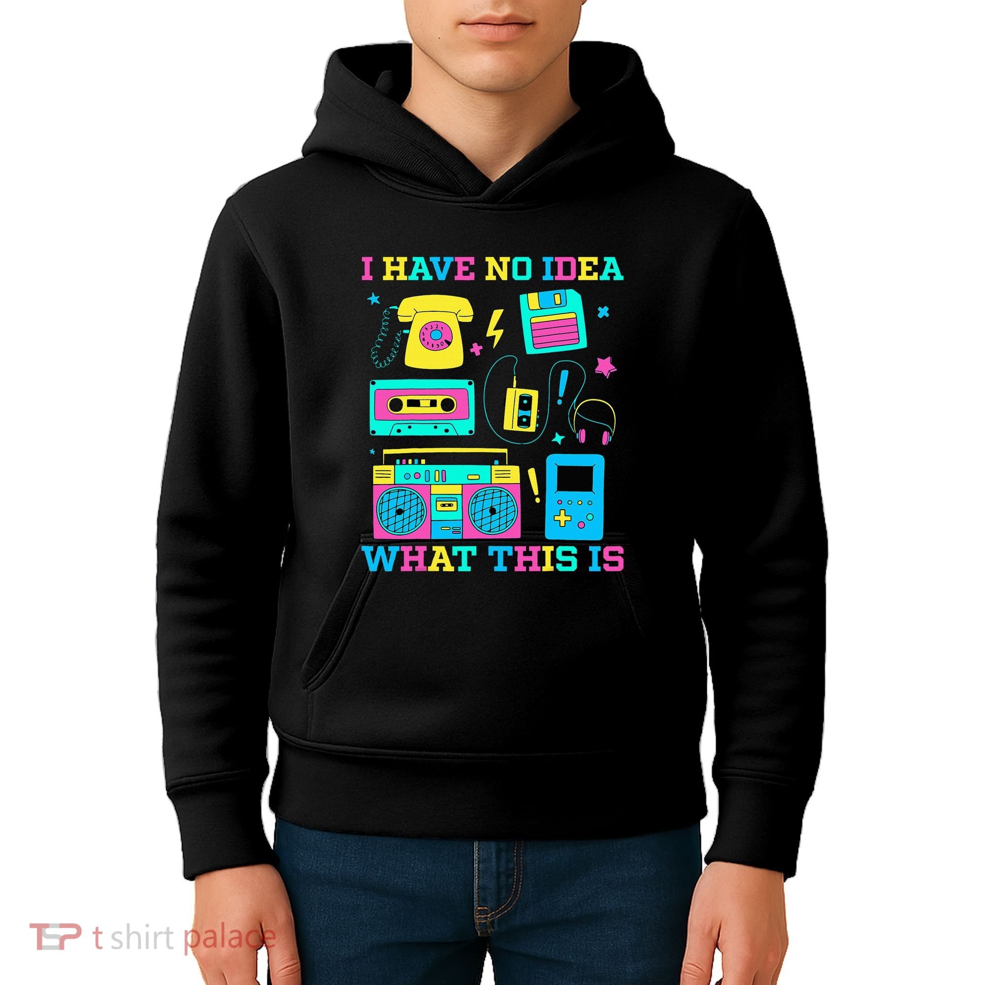I Have No Idea What This Is 70s 80s 90s Outfit Kids Hoodie