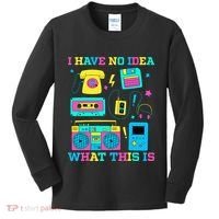 I Have No Idea What This Is 70s 80s 90s Outfit Kids Long Sleeve Shirt thumb 0