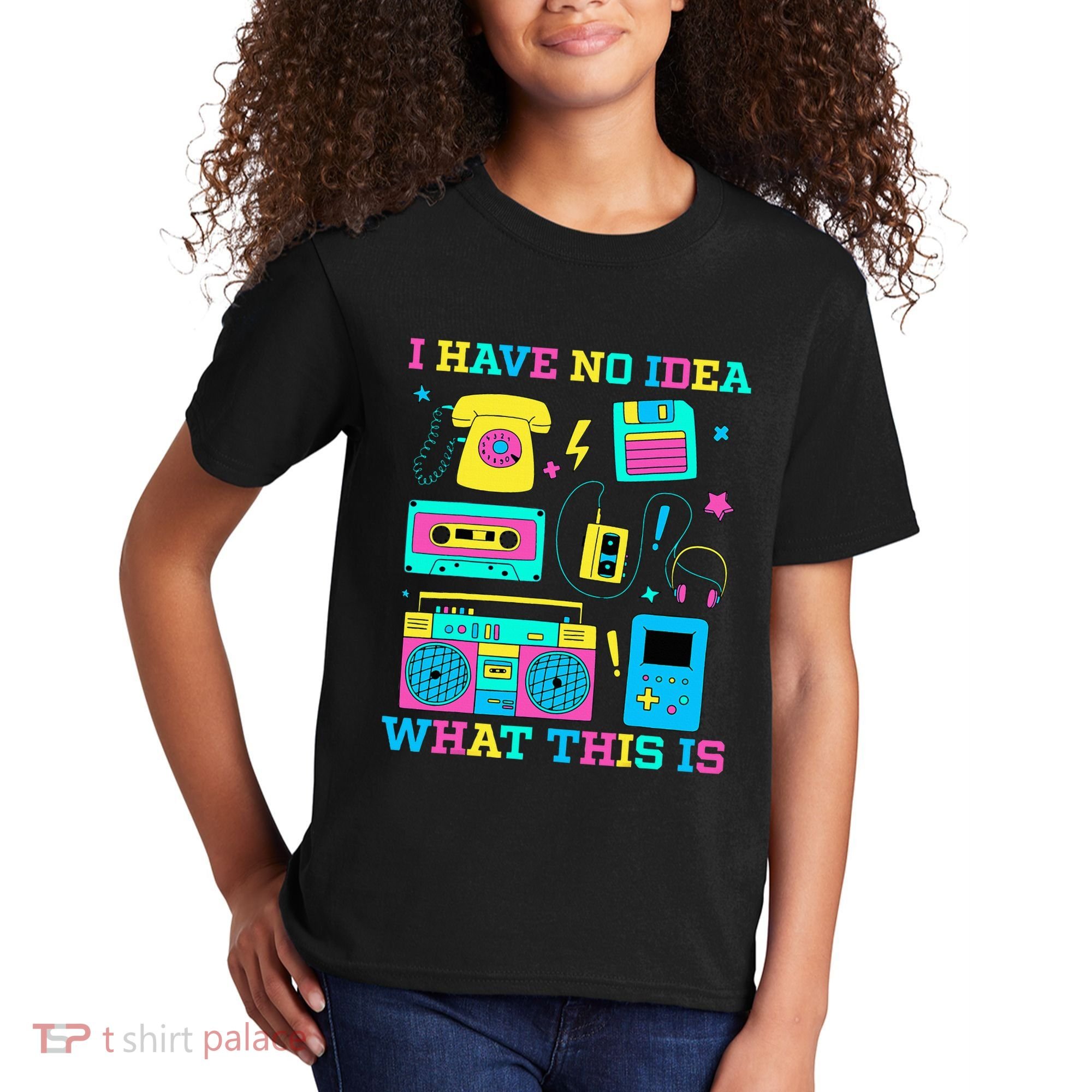 I Have No Idea What This Is 70s 80s 90s Outfit Kids T-Shirt