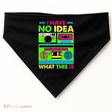 I Have No Idea What This Is 70s 80s 90s USA-Made Doggie Bandana