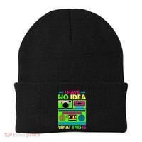 I Have No Idea What This Is 70s 80s 90s Beanie thumb 0