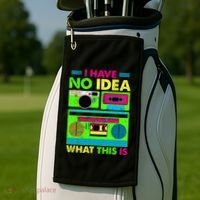 I Have No Idea What This Is 70s 80s 90s Golf Towel thumb 2
