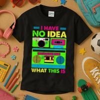 I Have No Idea What This Is 70s 80s 90s Kids T-Shirt thumb 3