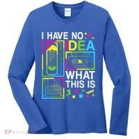 I Have No Idea What This Is 80s 90s Women's Long Sleeve Shirt thumb 0