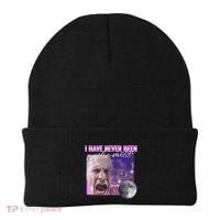 I Have Never Been To The Moon Dank Meme Cursed Funny Cringe Beanie thumb 0