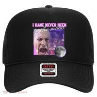 I Have Never Been To The Moon Dank Meme Cursed Funny Cringe Hat thumb 0