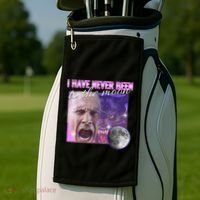 I Have Never Been To The Moon Dank Meme Cursed Funny Cringe Golf Towel thumb 2