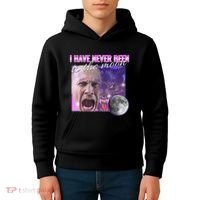 I Have Never Been To The Moon Dank Meme Cursed Funny Cringe Kids Hoodie thumb 4