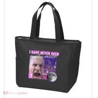 I Have Never Been To The Moon Dank Meme Cursed Funny Cringe Tote Bag thumb 3
