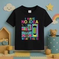 I Have No Idea What This Is 80s 90s Outfit Toddler T-Shirt thumb 3