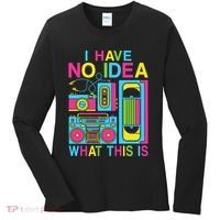 I Have No Idea What This Is 80s 90s Outfit Women's Long Sleeve Shirt thumb 0