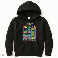 I Have No Idea What This Is 80s 90s Outfit Kids Hoodie thumb 0