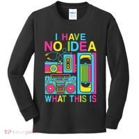 I Have No Idea What This Is 80s 90s Outfit Kids Long Sleeve Shirt thumb 0