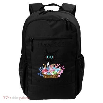I Have OCD Obsessive Crochet Disorder Funny Cat Backpack