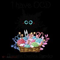 I Have OCD Obsessive Crochet Disorder Funny Cat Coffee Mug thumb 5