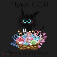 I Have OCD Obsessive Crochet Disorder Funny Cat Beanie thumb 2