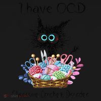 I Have OCD Obsessive Crochet Disorder Funny Cat Women's Hoodie thumb 2