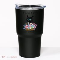 I Have OCD Obsessive Crochet Disorder Funny Cat Tumbler thumb 0