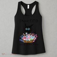I Have OCD Obsessive Crochet Disorder Funny Cat Women's Tank Top thumb 3