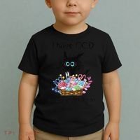 I Have OCD Obsessive Crochet Disorder Funny Cat Toddler T-Shirt thumb 2