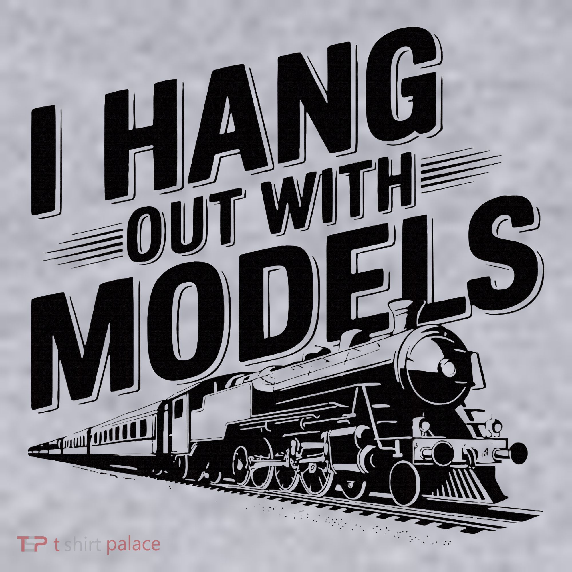 I Hang Out With Models Conductor Model Train Railway Women's Sweatshirt