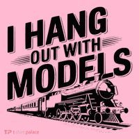 I Hang Out With Models Conductor Model Train Railway Coaster thumb 2