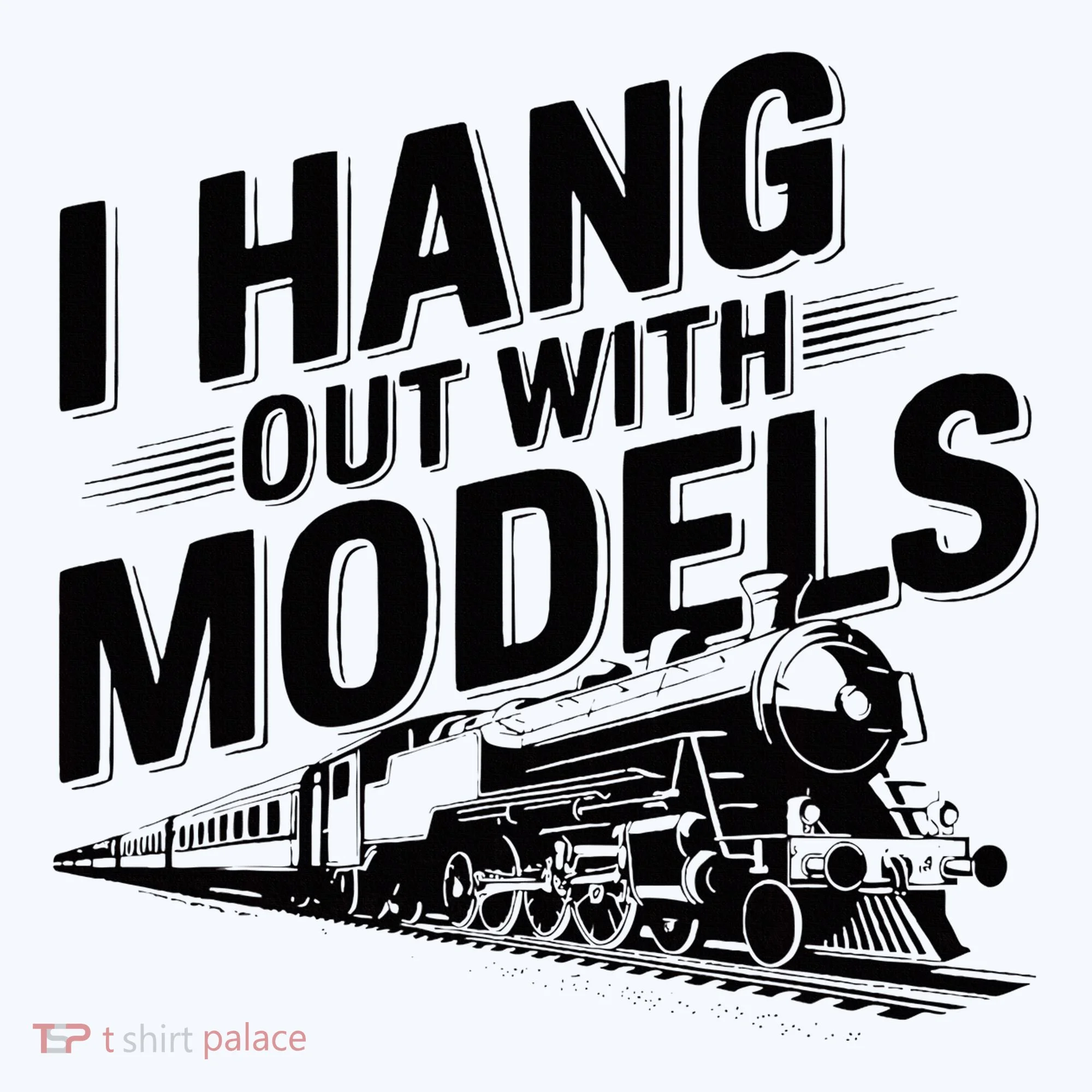 I Hang Out With Models Conductor Model Train Railway Button
