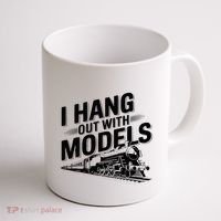 I Hang Out With Models Conductor Model Train Railway Coffee Mug thumb 1