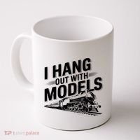 I Hang Out With Models Conductor Model Train Railway Coffee Mug thumb 0