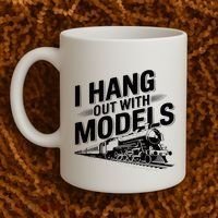 I Hang Out With Models Conductor Model Train Railway Coffee Mug thumb 2