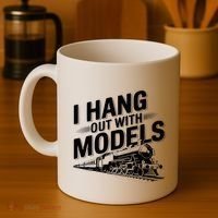 I Hang Out With Models Conductor Model Train Railway Coffee Mug thumb 4