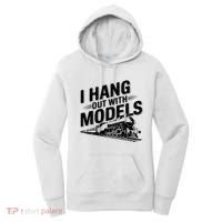 I Hang Out With Models Conductor Model Train Railway Women's Hoodie thumb 0