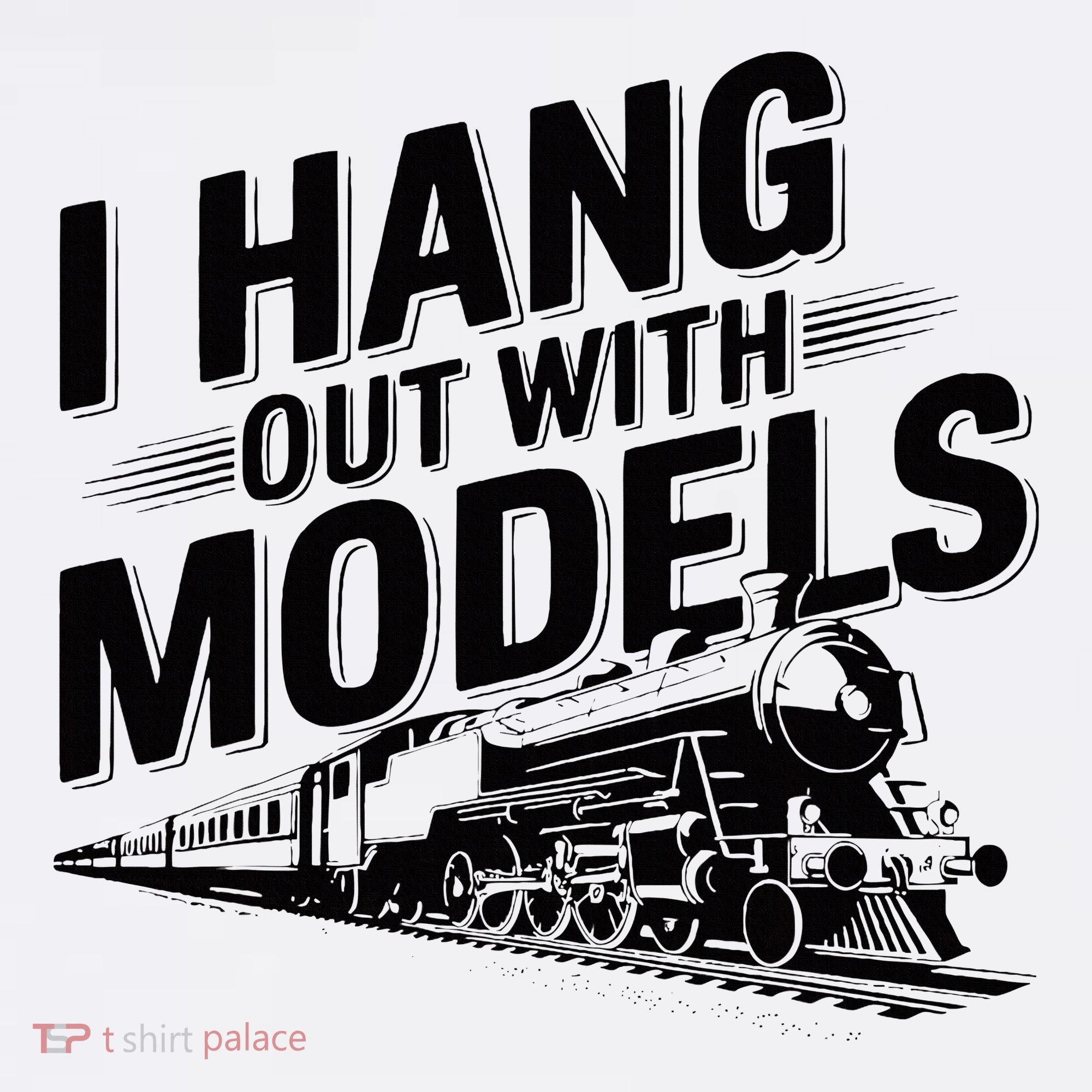 I Hang Out With Models Conductor Model Train Railway Women's Hoodie