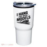 I Hang Out With Models Conductor Model Train Railway Tumbler thumb 0