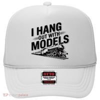I Hang Out With Models Conductor Model Train Railway Hat thumb 0