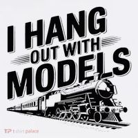 I Hang Out With Models Conductor Model Train Railway Hat thumb 2