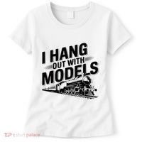 I Hang Out With Models Conductor Model Train Railway Women's T-Shirt thumb 0