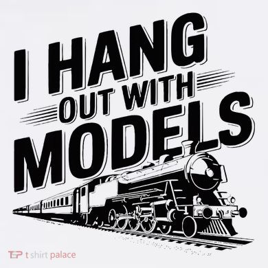 I Hang Out With Models Conductor Model Train Railway Kids Long Sleeve Plaid Pajama Set
