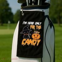 I'm Here Only For The Candy Golf Towel thumb 2