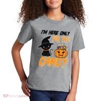 I'm Here Only For The Candy Kids T-Shirt thumb 2