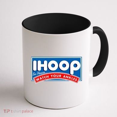 ihoop I Hoop So Please Watch Your Ankles Funny Basketball Coffee Mug back