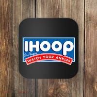 ihoop I Hoop So Please Watch Your Ankles Funny Basketball Coaster thumb 0