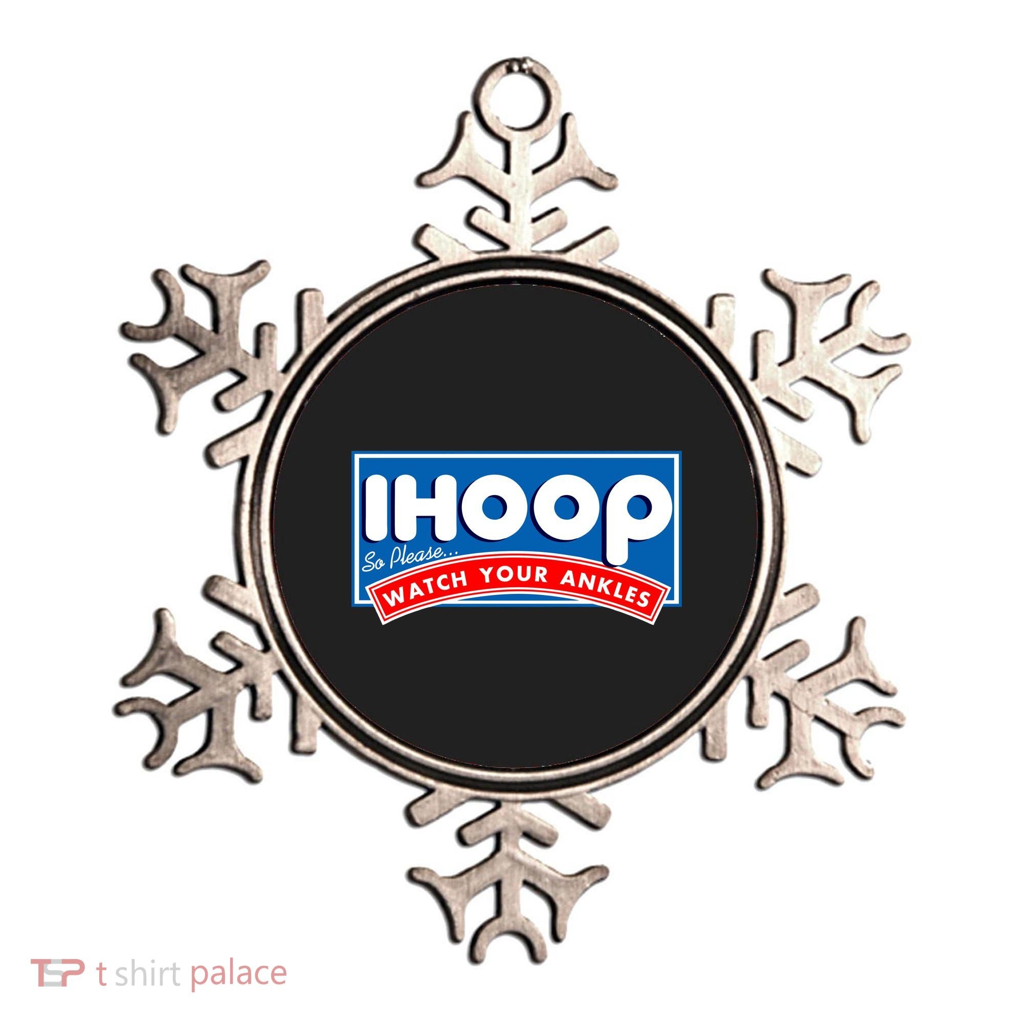ihoop I Hoop So Please Watch Your Ankles Funny Basketball Ornament