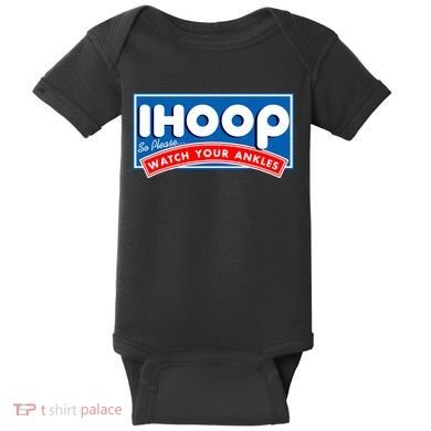 ihoop I Hoop So Please Watch Your Ankles Funny Basketball Baby Bodysuit