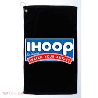 ihoop I Hoop So Please Watch Your Ankles Funny Basketball Golf Towel thumb 0