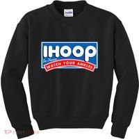 ihoop I Hoop So Please Watch Your Ankles Funny Basketball Kids Sweatshirt thumb 0