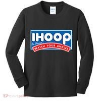 ihoop I Hoop So Please Watch Your Ankles Funny Basketball Kids Long Sleeve Shirt thumb 0
