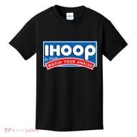 ihoop I Hoop So Please Watch Your Ankles Funny Basketball Kids T-Shirt thumb 0