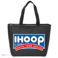 ihoop I Hoop So Please Watch Your Ankles Funny Basketball Tote Bag thumb 0