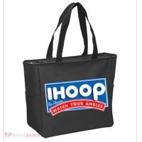 ihoop I Hoop So Please Watch Your Ankles Funny Basketball Tote Bag thumb 2